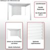 Aluminium Lamellenwand für Pergola HWC-N94 3x3m, Lamellenpaneel Modul Seitenwand Sichtschutz, 213x94cm ~ weiß Bild 2