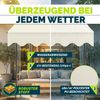 tillvex Balkonmarkise Gelenkarm Markise Klemmmarkise Sonnenmarkise Balkon ohne Bohren Sand 150 cm Bild 3