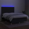 vidaXL Boxspringbett mit Matratze & LED Schwarz 140x200 cm Stoff 3135599 Bild 4