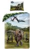 Jurassic World Bettwäsche Set aus Baumwolle Bettdeckenbezug 140 × 200 cm mit 70 × 90 cm Kissenbezug Bild 1