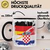 Trendation Tasse Kroatien Deutschland Flagge Halb Deutscher Halb Kroate Fußball Germany Bild 3