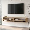 Fernsehtisch Laitila 140x31,5x29,5cm Eiche rustikal [en. casa] Bild 2