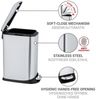 WENKO DESIGN Mülleimer 12 Liter, Silber, mit Absenkautomatik Bild 4