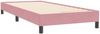 vidaXL Boxspringbett mit Matratze Rosa 80x220 cm Samt 3318140 Bild 5