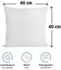 Komfortec 100% Baumwolle Kissenbezüge 2er Set 60x60 cm, Superweicher Premium Jersey Kopfkissenbezug 150 g/m², Kissenhülle, Weiß Bild 3