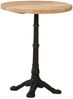 Bistrotisch FRANZ Ø60x76 cm Raues Mangoholz Rund | Esstisch vintage kleiner Tisch Cafe Gartentisch Balkontisch Outdoortisch Bild 2