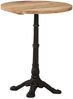 Bistrotisch FRANZ Ø60x76 cm Raues Mangoholz Rund | Esstisch vintage kleiner Tisch Cafe Gartentisch Balkontisch Outdoortisch Bild 3