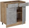 Küchenunterschrank R-Line Beton 80 cm ohne Arbeitsplatte Vicco Bild 4