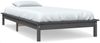 vidaXL Massivholzbett Grau 90x200 cm Kiefer 820528 Bild 2
