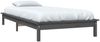 vidaXL Massivholzbett Grau 90x200 cm Kiefer 820528 Bild 3