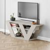 Decortie TV-Schrank Pipralla Moderner TV-Ständer Multimedia Mit Einlegeböden, 110 x 30 x 40 cm Bild 3