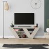 Decortie TV-Schrank Pipralla Moderner TV-Ständer Multimedia Mit Einlegeböden, 110 x 30 x 40 cm Bild 1