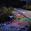 Solarlampe mit LED Leuchtmittel in Schmetterling Optik Bild 2