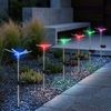 Solarlampe mit LED Leuchtmittel in Schmetterling Optik Bild 5