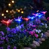 Solarlampe mit LED Leuchtmittel in Schmetterling Optik Bild 3