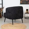 Bronx71 Bouclé Sessel Nora modern schwarz Bild 4