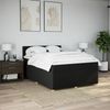 vidaXL Boxspringbett mit Matratze Schwarz 140x200 cm Stoff 3289005 Bild 4