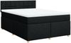 vidaXL Boxspringbett mit Matratze Schwarz 140x200 cm Stoff 3289005 Bild 3