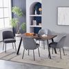 JYMTOM Esszimmerstuhl Samt-Stühle, atmungsaktiv, gepolstert mit Federkissen & Metallbeinen (2 St), 2 Stück– mit gebogener Rückenlehne für Küche, Esszimmer & Büro Bild 2