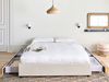 Bett mit Schubladen ohne Kopfteil Stoff PRADES 160 x 200 cm Hellbeige Bild 3