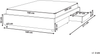Bett mit Schubladen ohne Kopfteil Stoff PRADES 160 x 200 cm Hellbeige Bild 2