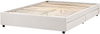 Bett mit Schubladen ohne Kopfteil Stoff PRADES 160 x 200 cm Hellbeige Bild 5