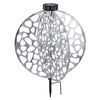 Solarleuchte Garten Scheibe Rund Solarlampe Außen Leuchte Solar mit Pflegetuch Bild 3