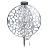 Solarleuchte Garten Scheibe Rund Solarlampe Außen Leuchte Solar mit Pflegetuch Bild 2