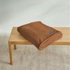 s.Oliver 'Oro' Wohndecke, flauschig, warm & waschbar, Polyester cognac, 150x200 cm Bild 3