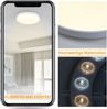ZMH LED Deckenleuchte Wohnzimmer Ø21cm 12W Deckenlampe Rund für Flur Schlafzimmer, Augenschutz, LED fest integriert, 3000K Bild 4