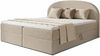 Boxspringbett Cloud mit 2 Bettkästen, Doppelbett mit Bonell-Matratze und Topper, Polsterbett in weichem Bouclé-Stoff, Bett, Bettgestell für Schlafzimmer (Beige (Coral 65), 180 x 200 cm) Bild 2