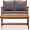 vidaXL 2-tlg. Garten-Lounge-Set mit Auflagen Massivholz Akazie 310274 Bild 3