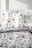 Primera Mako-Satin Bettwäsche 135x200 Blütenzweige Blätter braun grau 243226-78 Bild 5
