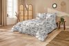 Primera Mako-Satin Bettwäsche 135x200 Blütenzweige Blätter braun grau 243226-78 Bild 3