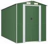 vidaXL Geräteschuppen Grün 192x357x223 cm Verzinkter Stahl 3147429 Bild 2