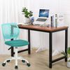 Homy Casa 2er Set Bürostuhl Lila Türkis Stoffsitz Ergonomisch Bild 4