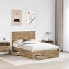 vidaXL Bettrahmen Artisan-Eiche 120 x 190 cm Holzwerkstoff 3411340 Bild 3