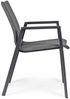 Gartenstuhl Enodo Aluminium gepolstert, stapelbar mit Armlehne, modern, anthrazit Bild 4
