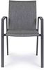 Gartenstuhl Enodo Aluminium gepolstert, stapelbar mit Armlehne, modern, anthrazit Bild 3
