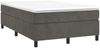vidaXL Polsterbett mit Matratze Dunkelgrau 120x200 cm Samt, Härtegrad: H2 [3144670] Bild 3