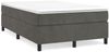vidaXL Polsterbett mit Matratze Dunkelgrau 120x200 cm Samt, Härtegrad: H2 [3144670] Bild 2