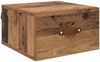 vidaXL Wandmontiertes Nachttischchen Altholz 35 x 35 x 20 cm 882335 Bild 2