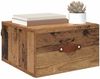 vidaXL Wandmontiertes Nachttischchen Altholz 35 x 35 x 20 cm 882335 Bild 3
