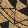 vidaXL Teppich Handgefertigt Jute mit Schwarzem Aufdruck 150 cm 133700 Bild 4