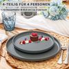 SÄNGER Steingut Dessertteller Leeds 4 teilig Bild 2