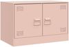 2 pcs TV-Schrank, Lowboard Rosa 67 x 39 x 44 cm Stahl Bild 5