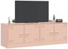 2 pcs TV-Schrank, Lowboard Rosa 67 x 39 x 44 cm Stahl Bild 4