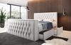 Boxspringbett Vulnero mit TV Lift und Stauraum (2 Schubladen) 160x200 Weiß H2 (bis 70kg) Bild 3