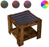 vidaXL LED-Couchtisch Räuchereiche 53x53x45 cm Holzwerkstoff 847543 Bild 2