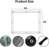 LuxusKollektion Campingstuhl Transparente Abdeckplane 2x2m - Wasserdicht & UV-beständig Bild 4